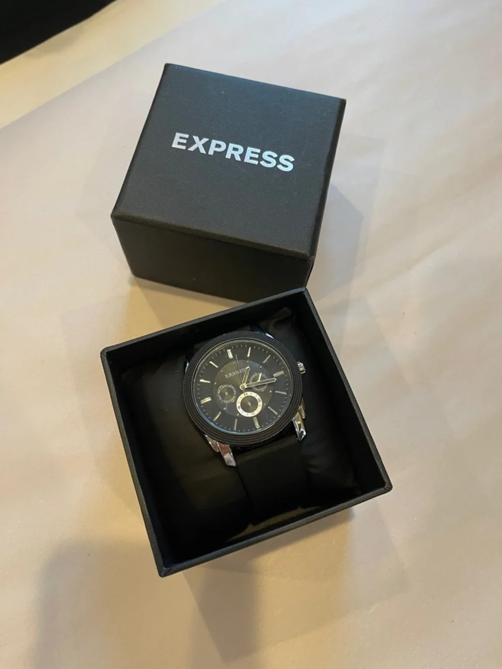 Express Quartz Watch Stainless Steel Back 30M Water Resistant Japan Movement